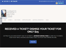 Tablet Screenshot of defensivedrivingtexas.com